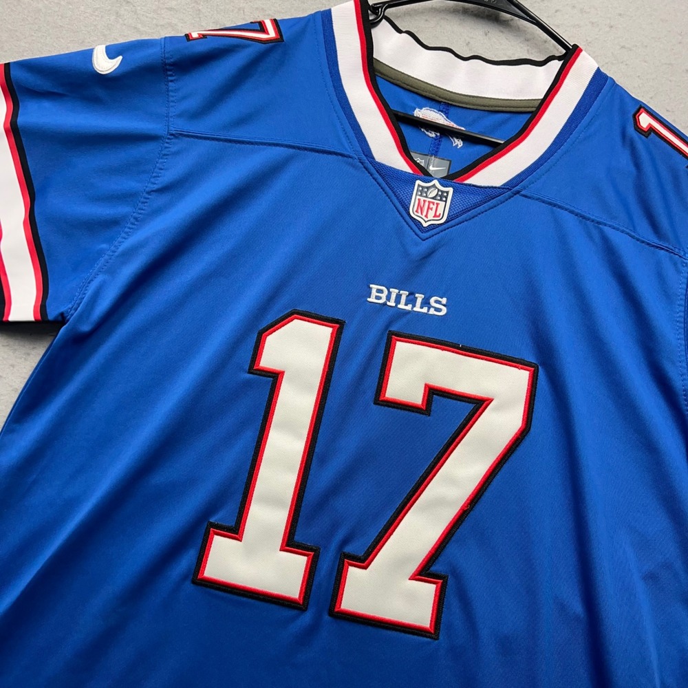 Nike Buffalo Bills Josh Allen 17 On Field Jersey Mens Small Blue Stitched NFL